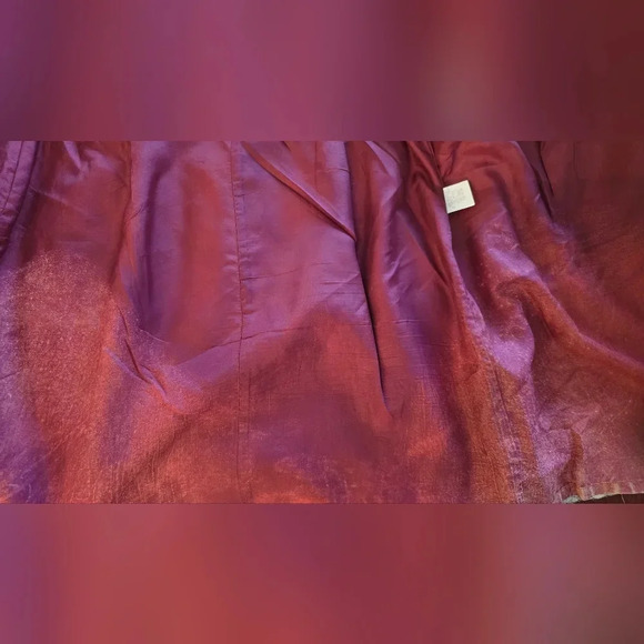 Breeches Linen Blend Vintage Multicolor Floral Wrap Skirt Size-14 - Picture 9 of 9